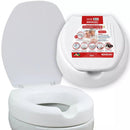 Assento Sanitario Oval Elevado 7,5cm Com Tampa