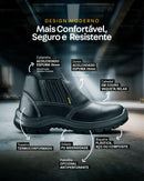 Botina De Segurança Bico Aço Bellga Ca 42130