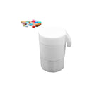 Cortador e Porta Comprimido Multiuso Corta Amassa Armazena