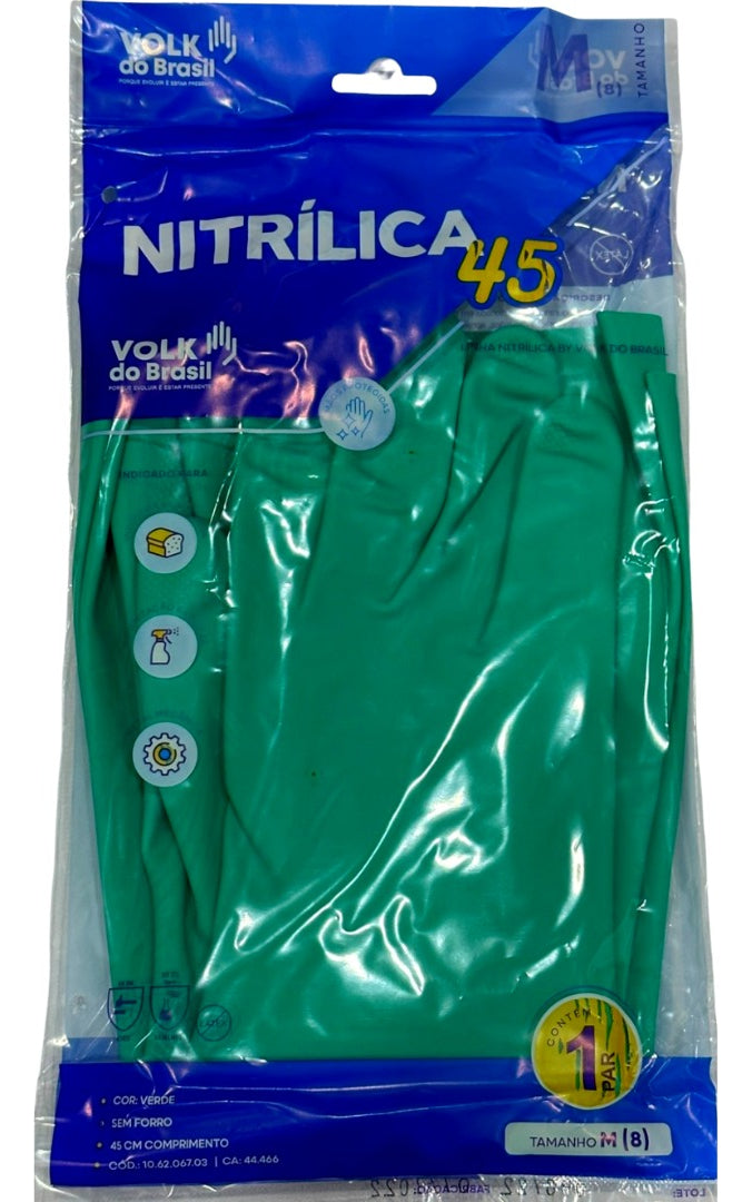 Luva Nitrílica 45cm Cano Longo Ca 14334