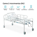 Cama Hospitalar 2 Manivelas 5 Posições 180Kg Dellamed