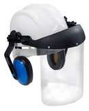 Capacete De Segurança Acoplado Abafador e Protetor Facial